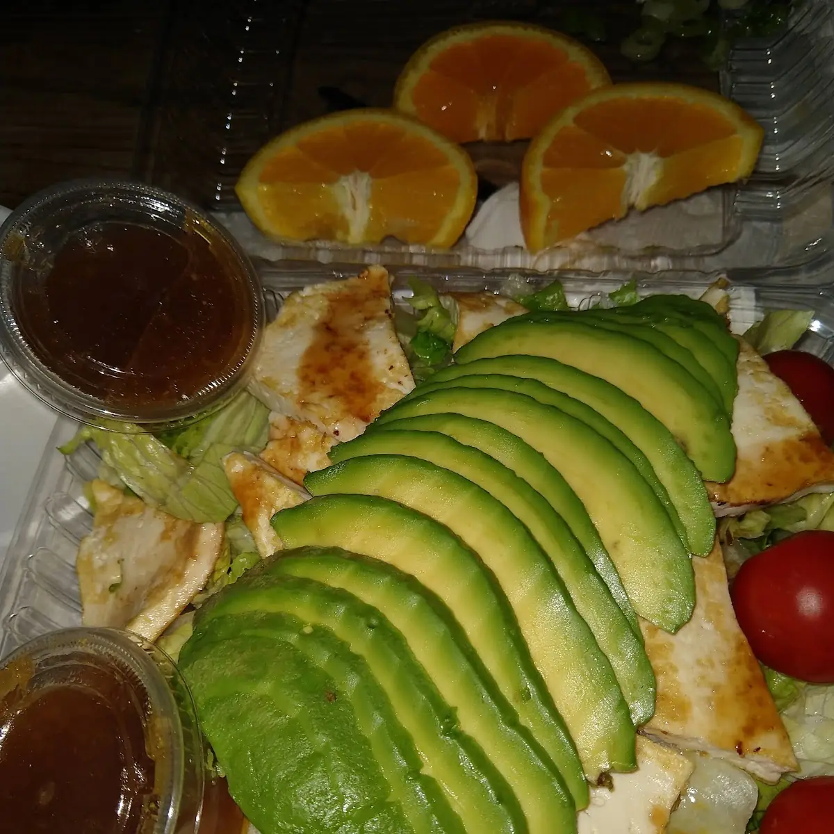 Tofu Salad Add Avacado Ginger Dressing