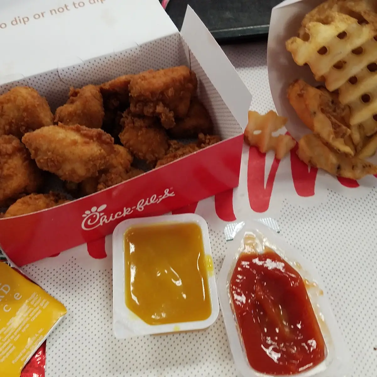 Chicken Nuggets and Waffle Fries