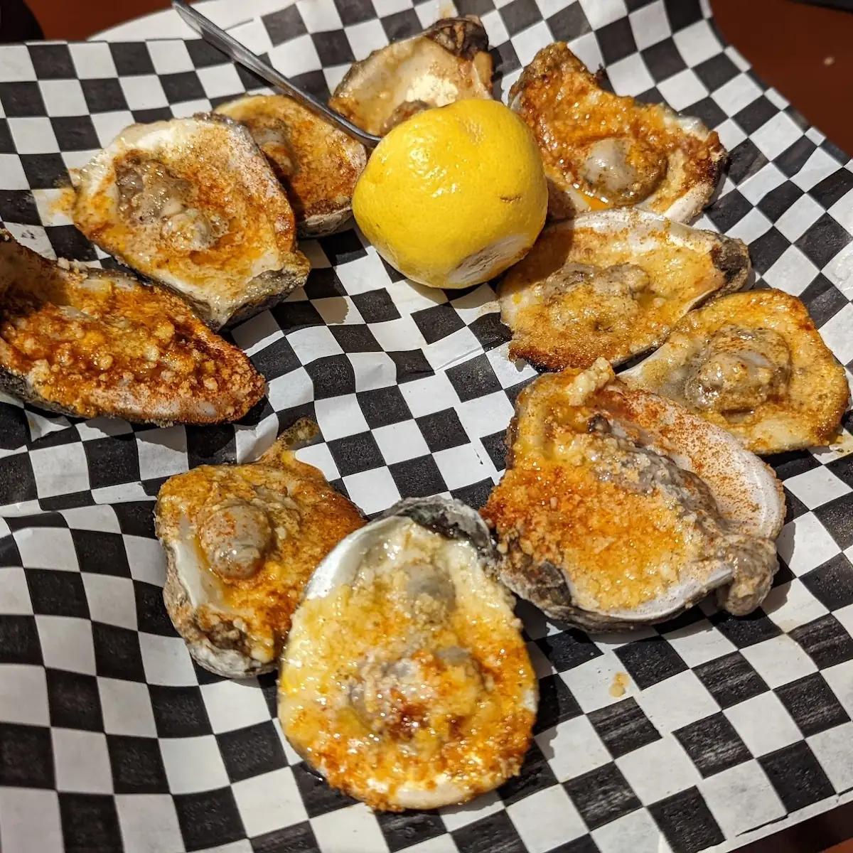 Chargrilled Oysters on the Half Shell