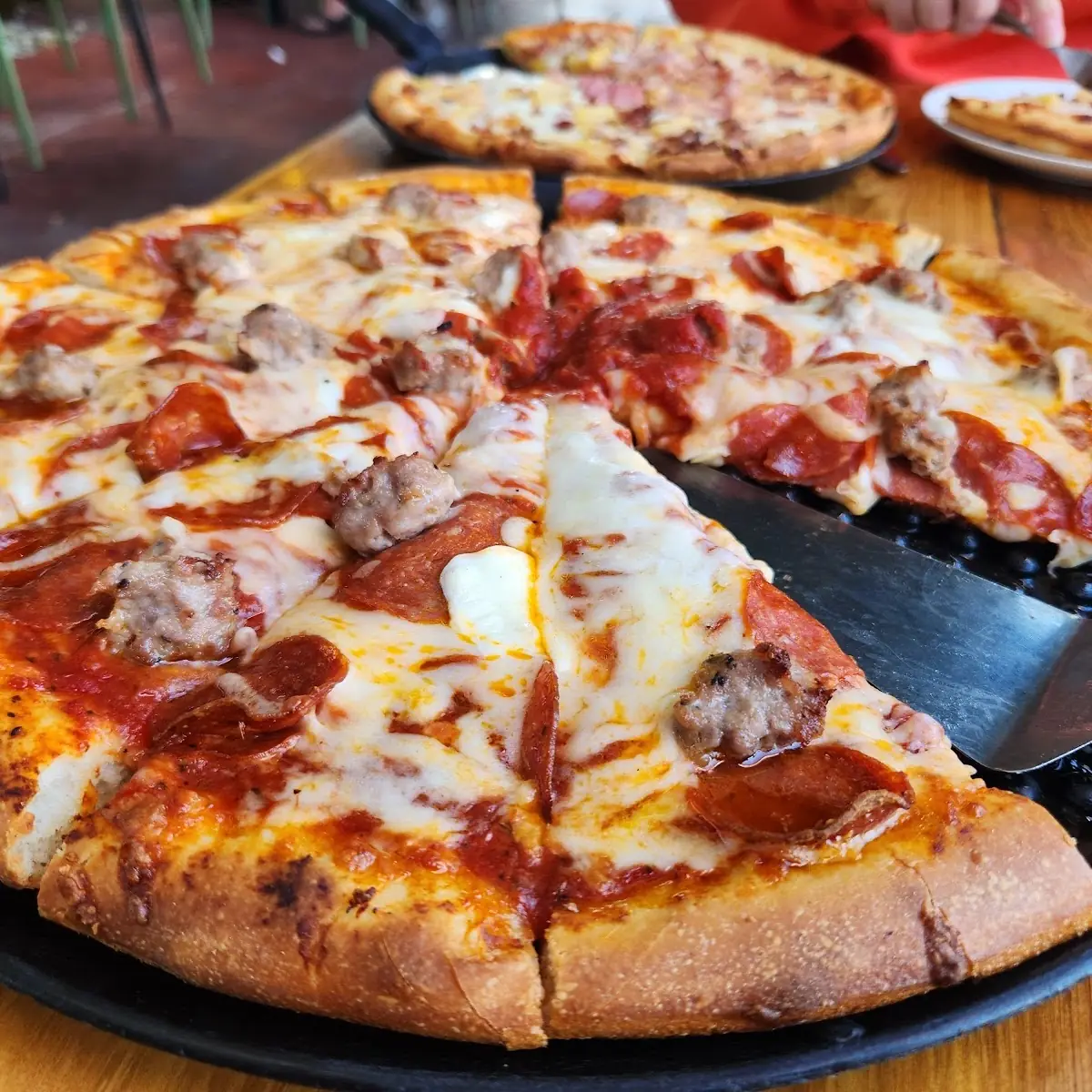 Pepperoni and Sausage Pizza