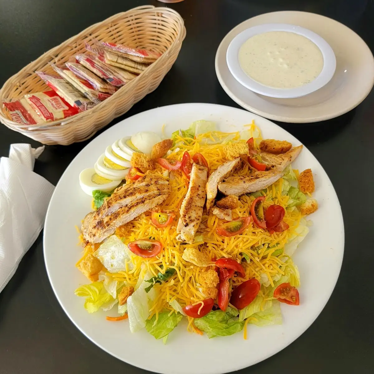 Salad with Grilled Chicken Breast