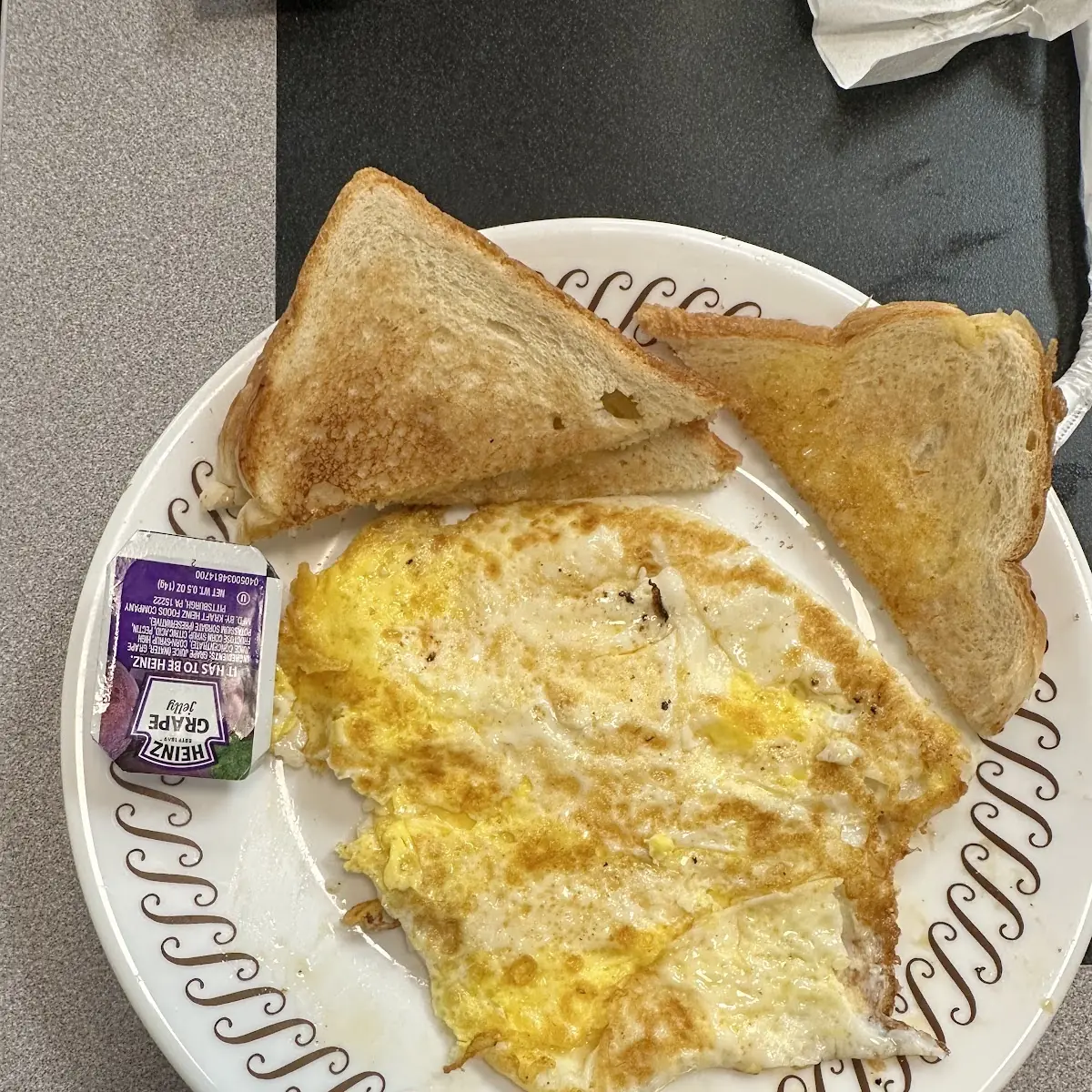 Cheese N' Eggs with Raisin Toast