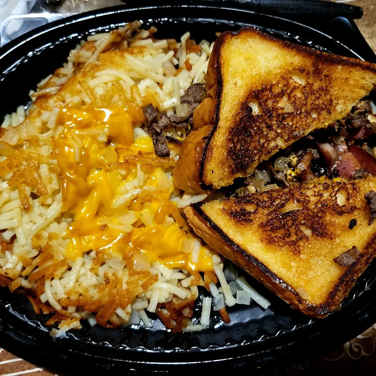 Texas Steak Melt with Hash Browns