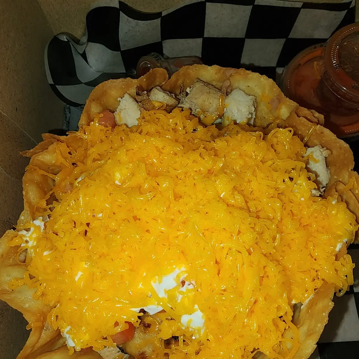 Taco Salad with Chicken Fajitas