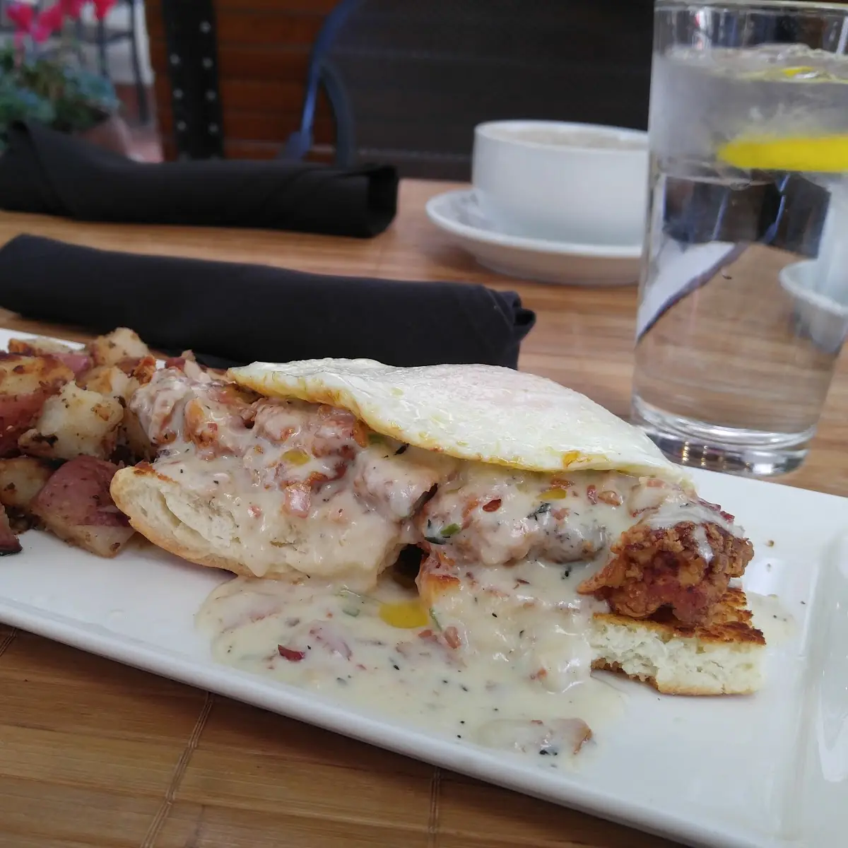 Chicken Biscuit with Country Gravy