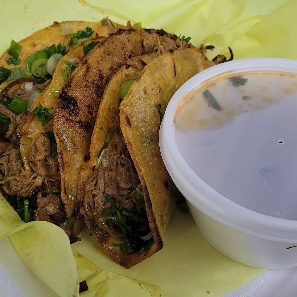 4 Tacos with Rice and Beans