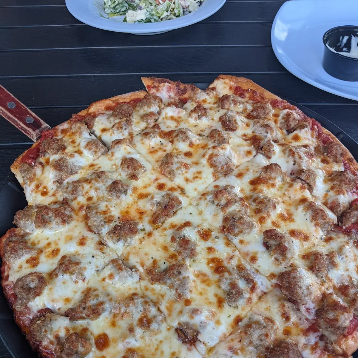 Thin Crust Pepperoni and Sausage