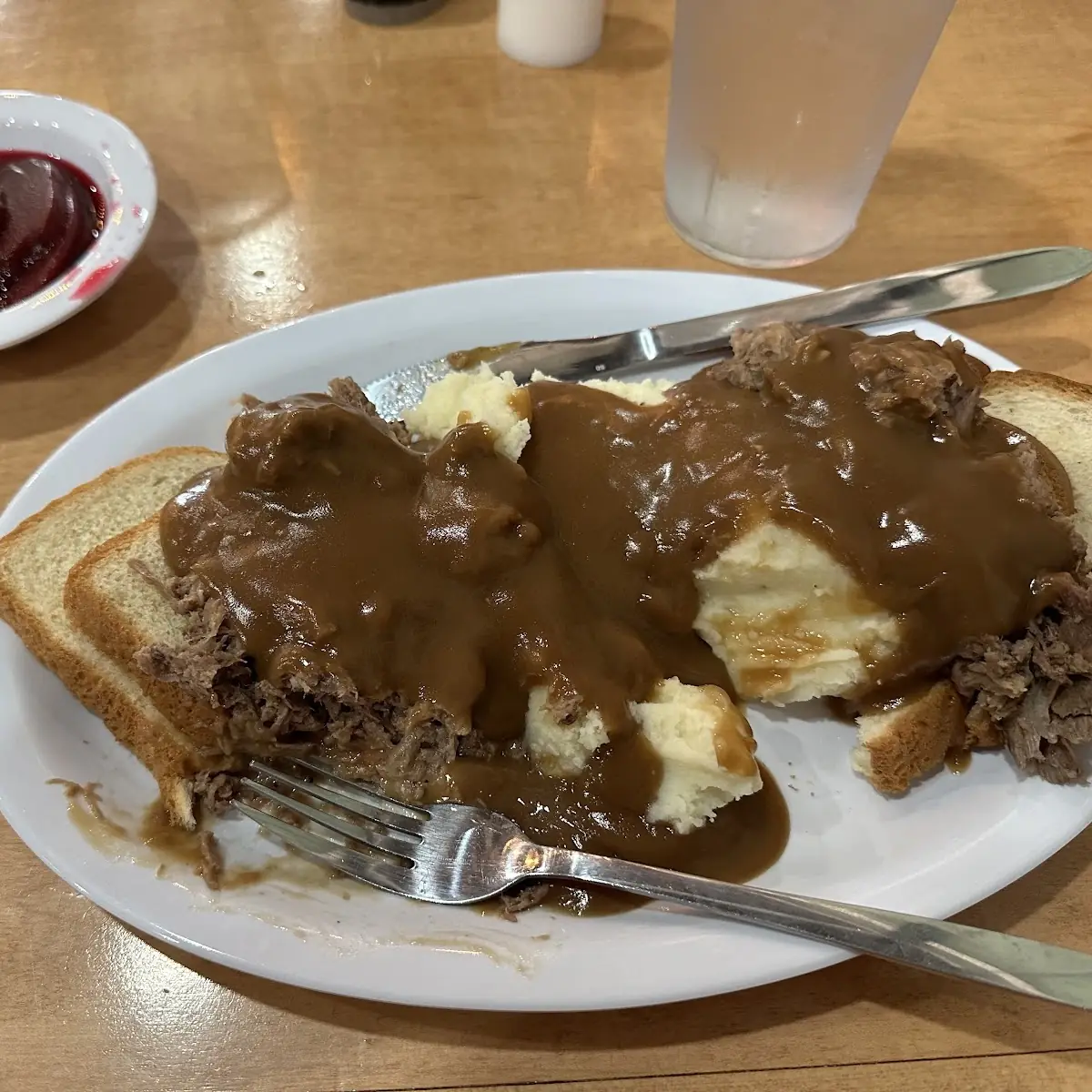 Open Face Roast Beef Sandwich