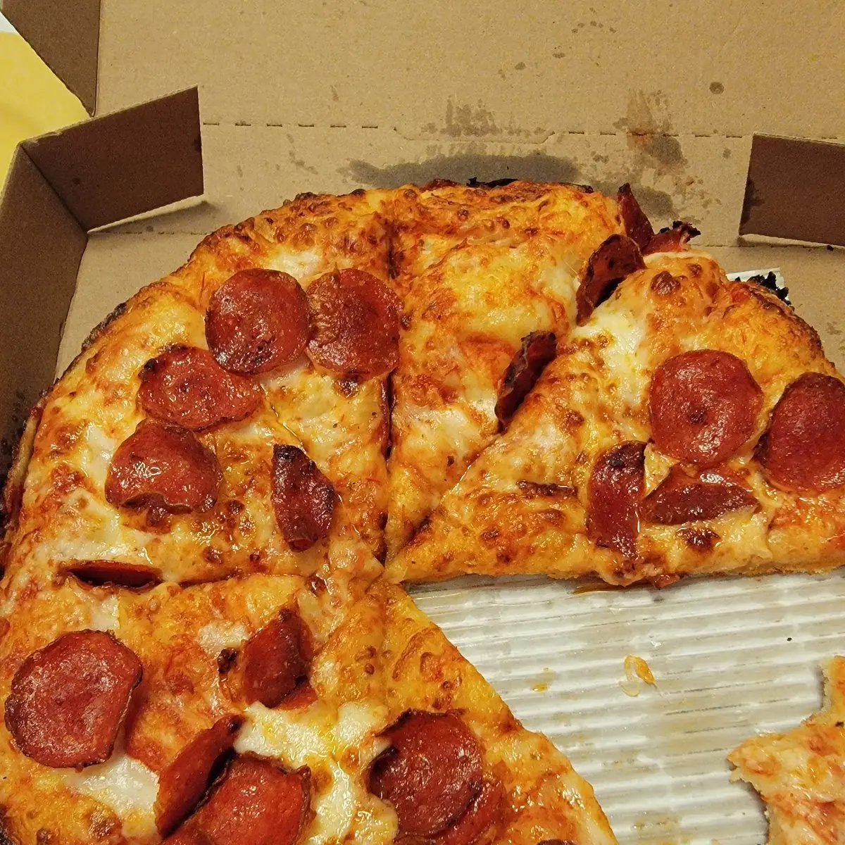 Thin Crust Pepperoni Pizza
