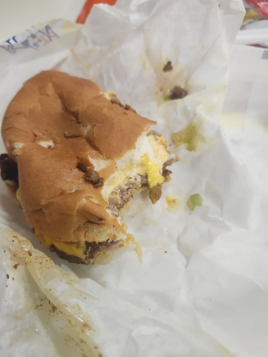 Chili Cheese Burger with Extra Pickles