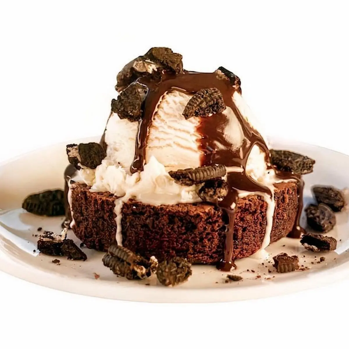 Brownie Sundae with Oreo Pieces