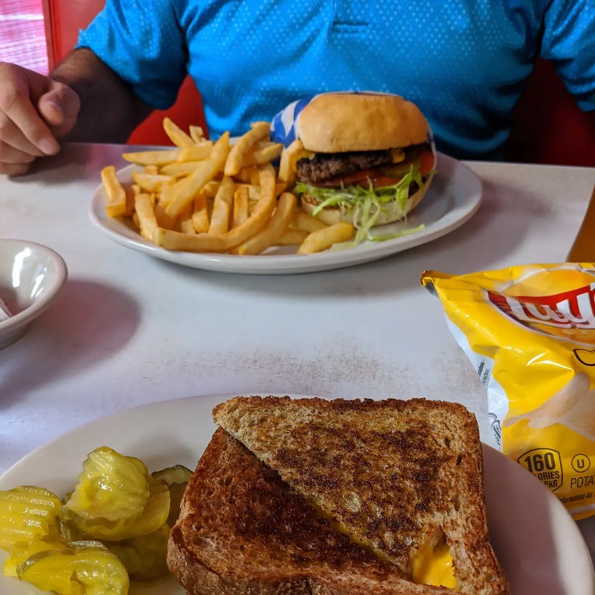 Chease Burger 1 4lb & Grilled Cheese