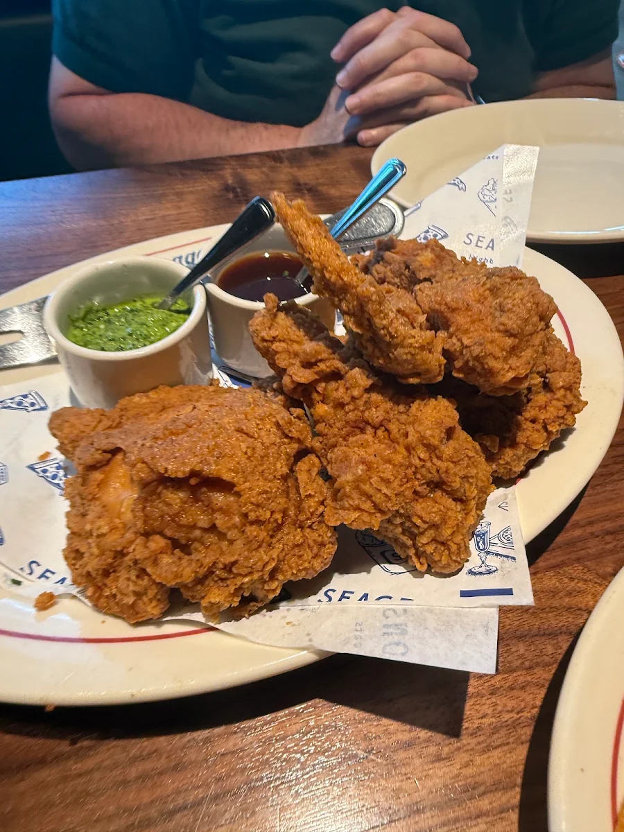 Crispy Fried Chicken with Dipping Sauces