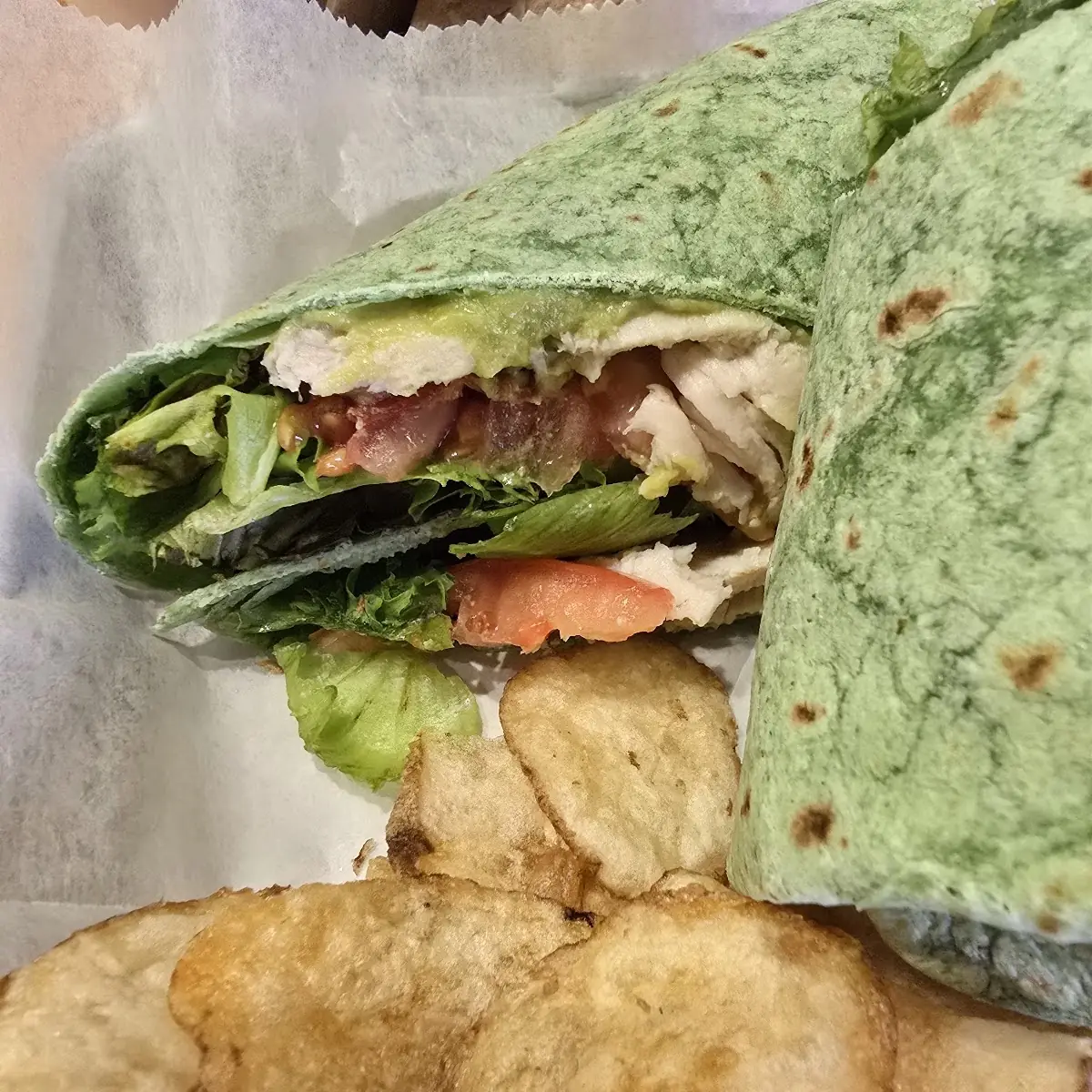 Turkey Bacon and Avocado Wrap