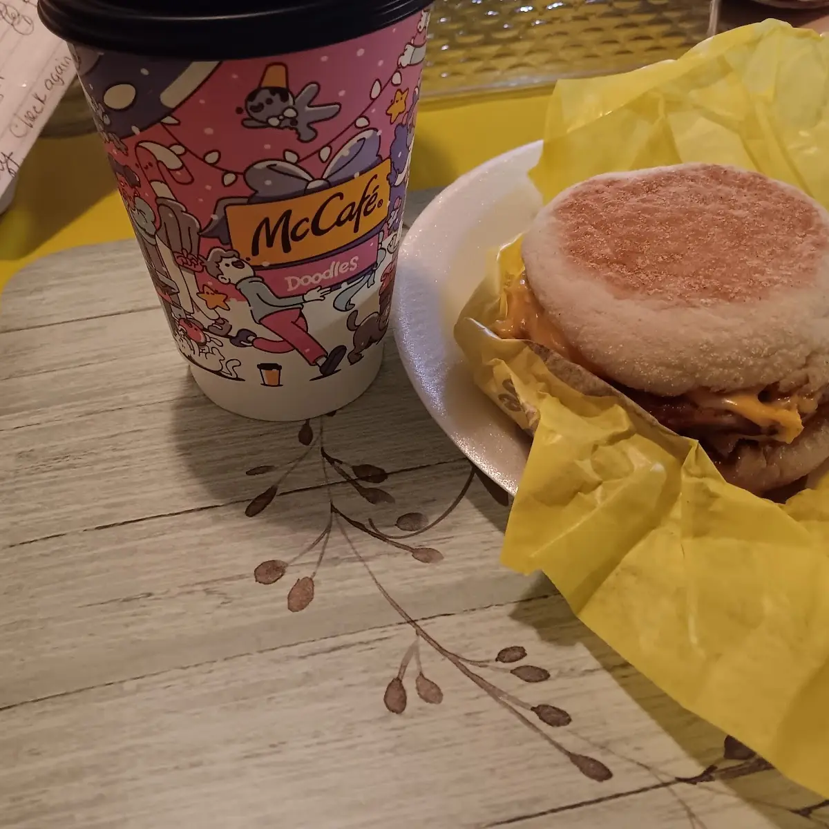 Mcmuffin Egg Mcmuffin with Small Hot Coffee