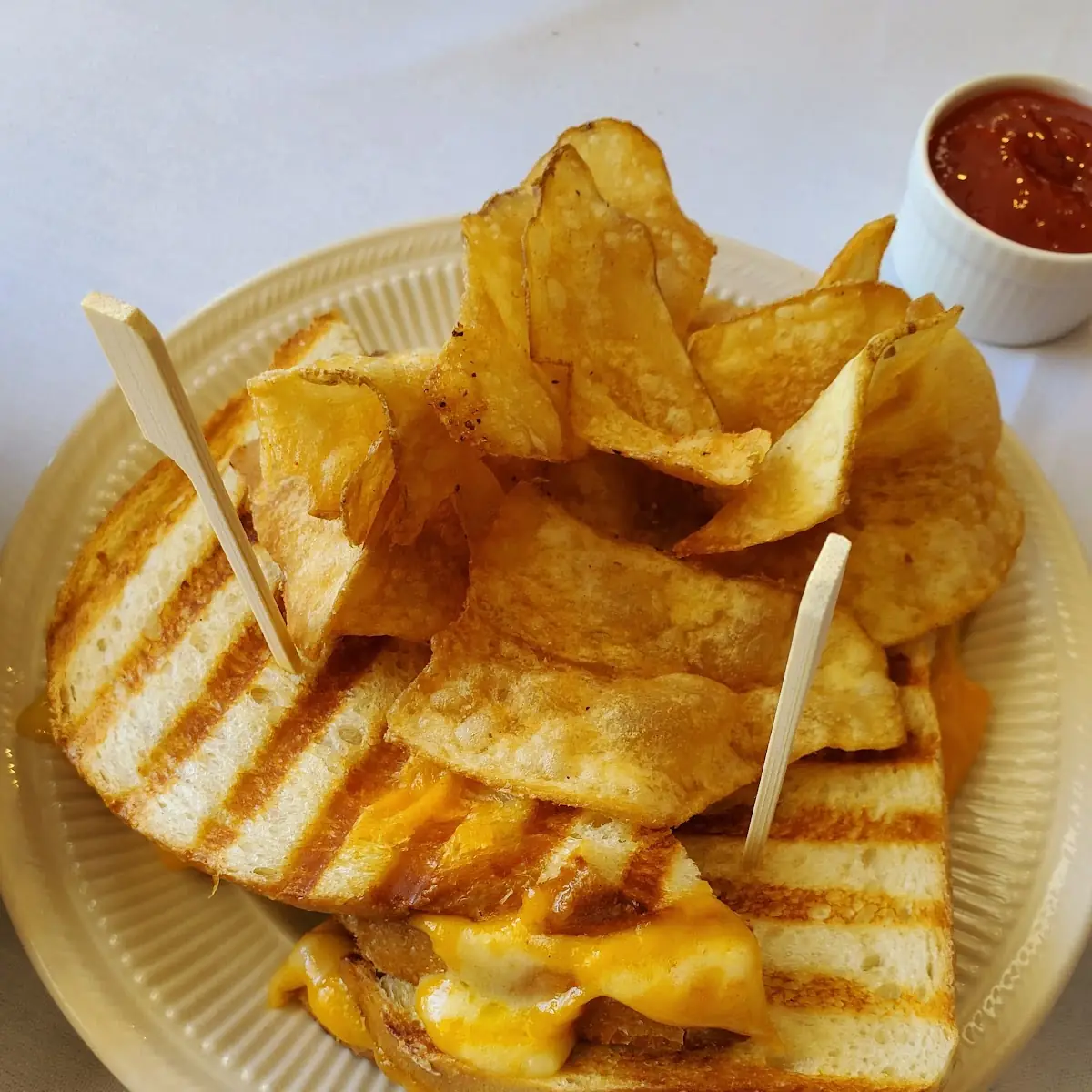 Grilled Cheese and Chips