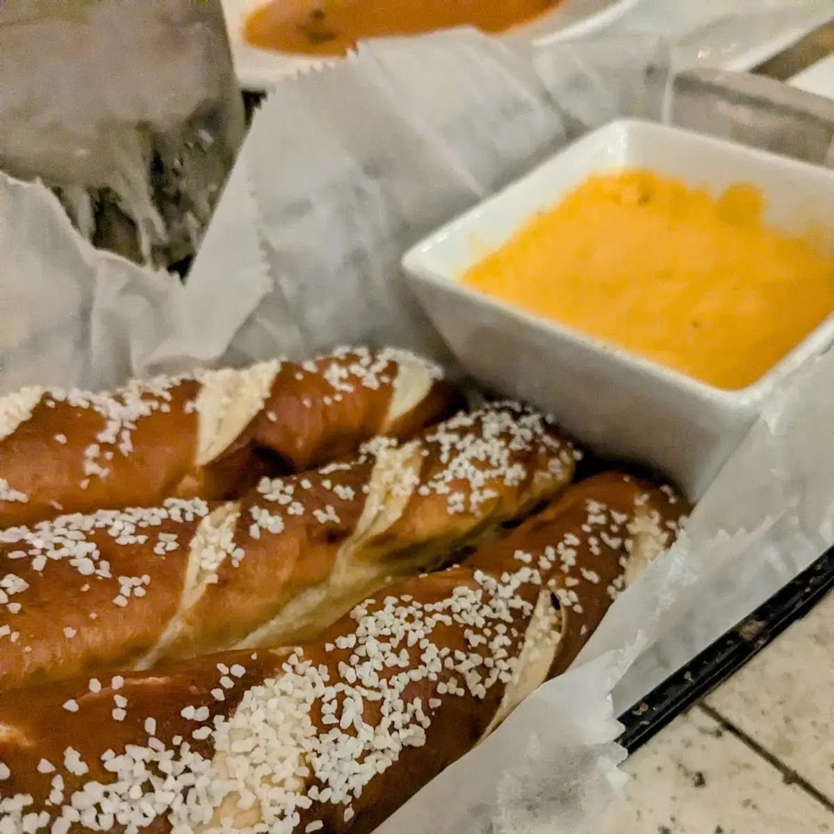 Pretzel Sticks and Beer Cheese