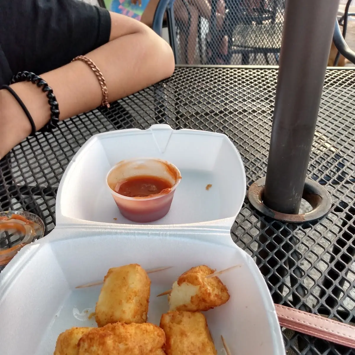 Queso Frito Con Salsa de Guayaba