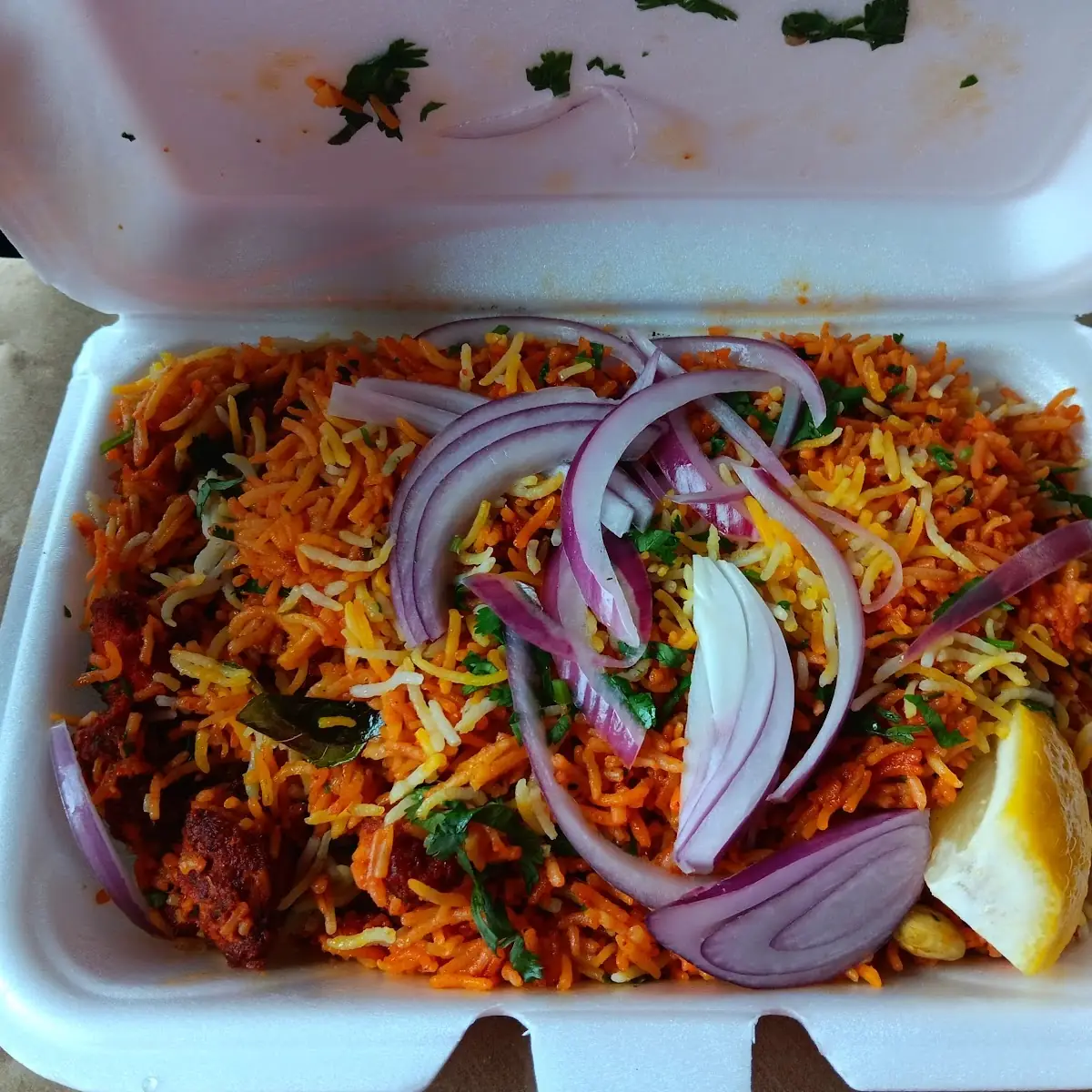 Spicy Chicken Biryani Takeout