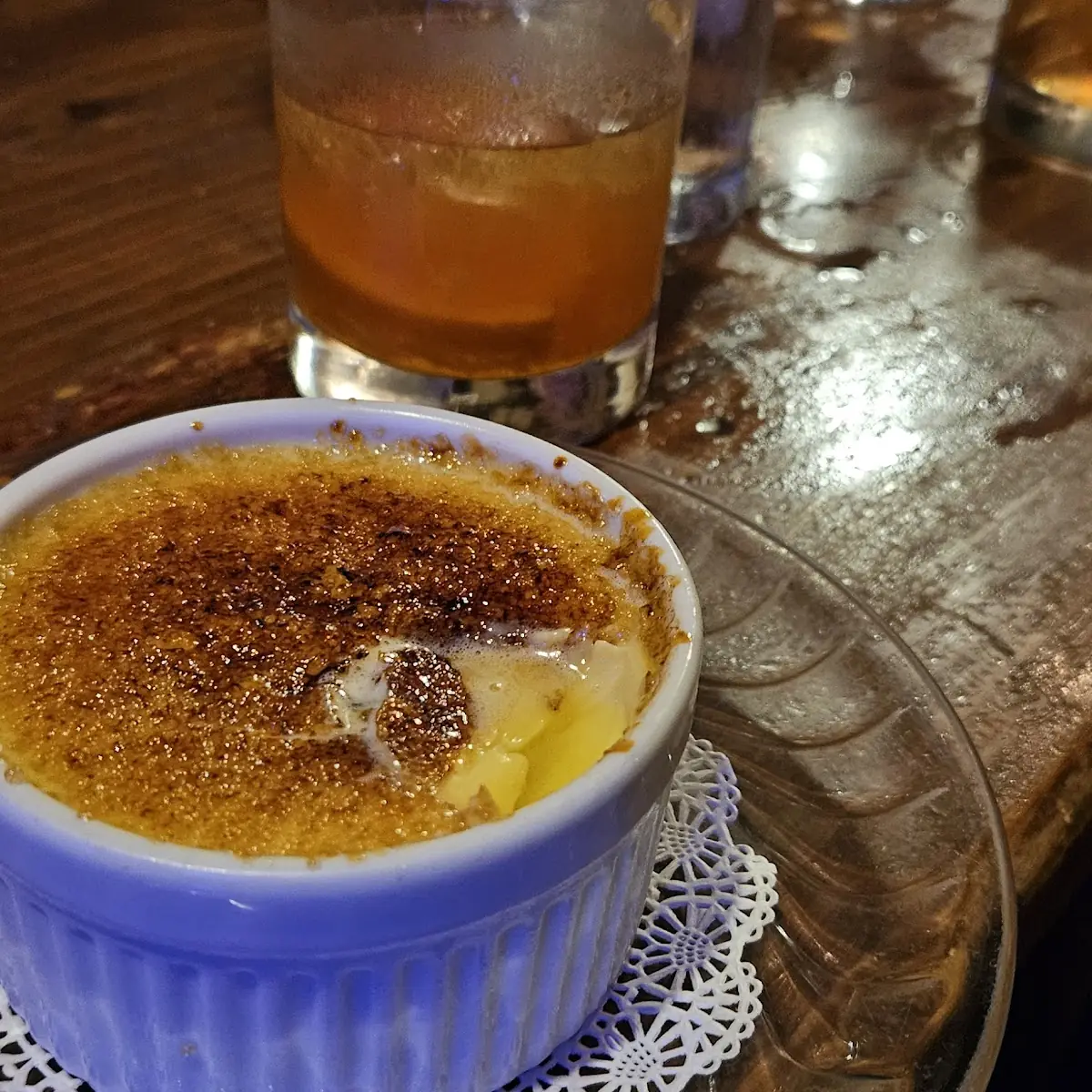 Peach Crème Brûlée