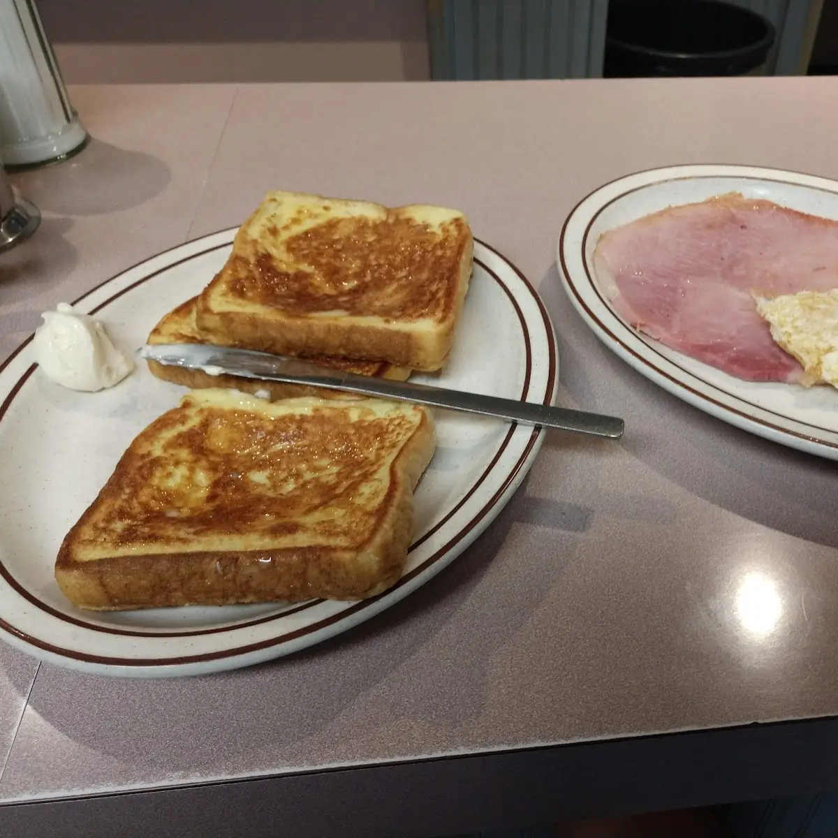 French Toast with Ham and Eggs