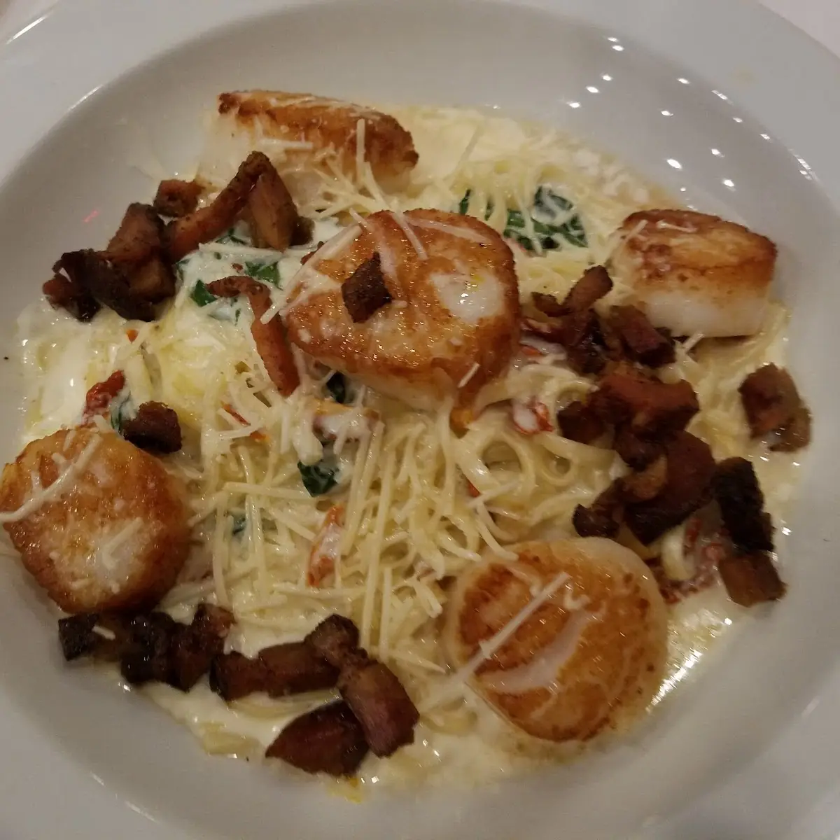 Seared Scallops and Linguini