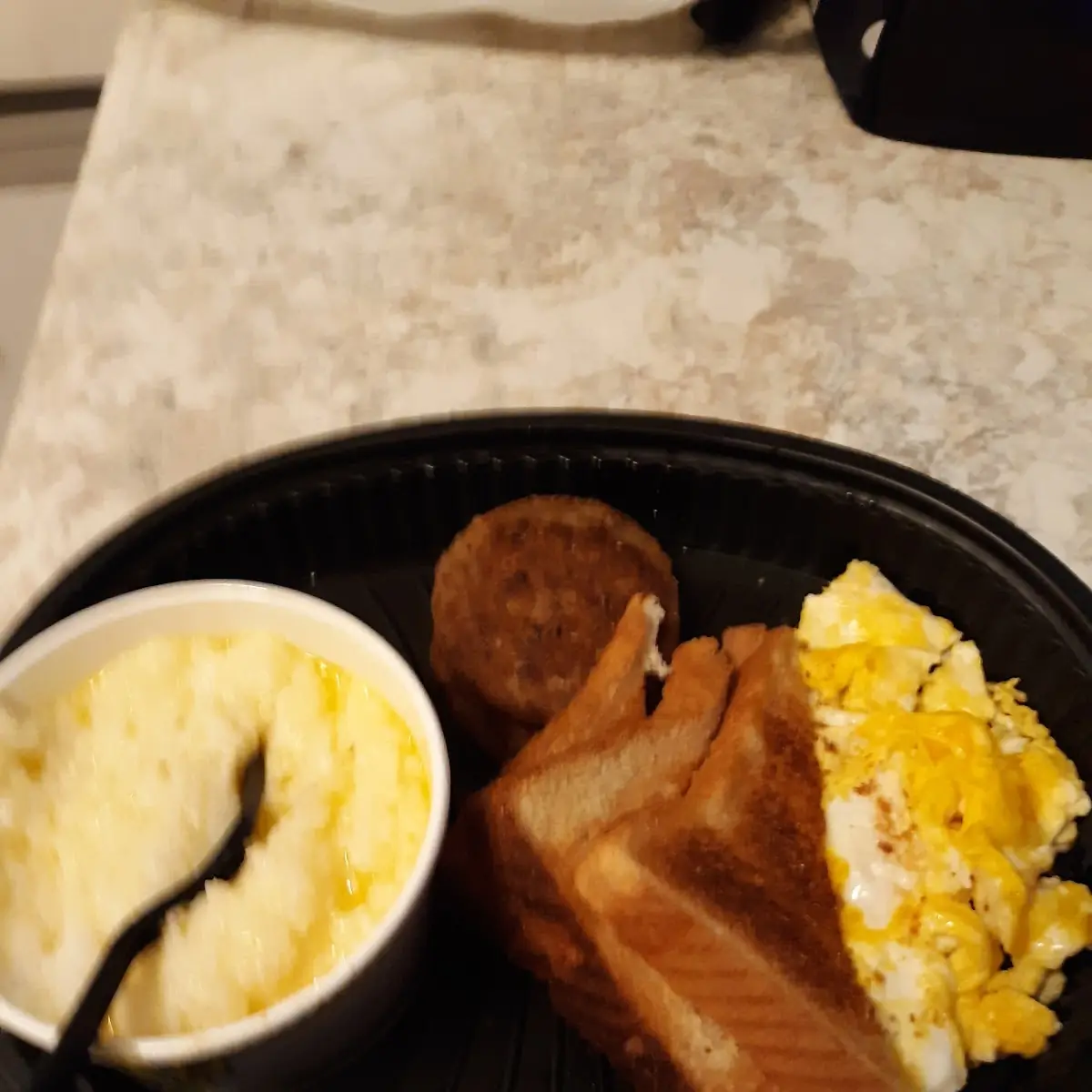 Grits Scrambled Eggs Sausage