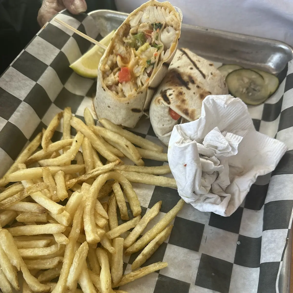 Salmon blt Wrap