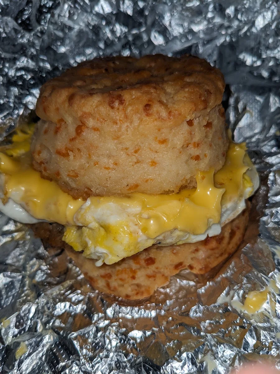 Bacon Egg and Cheese on a Biscuit