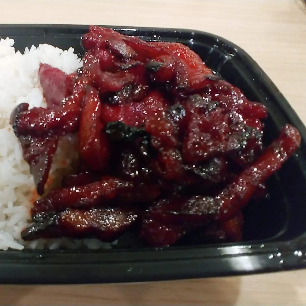 Orange Beef and White Rice