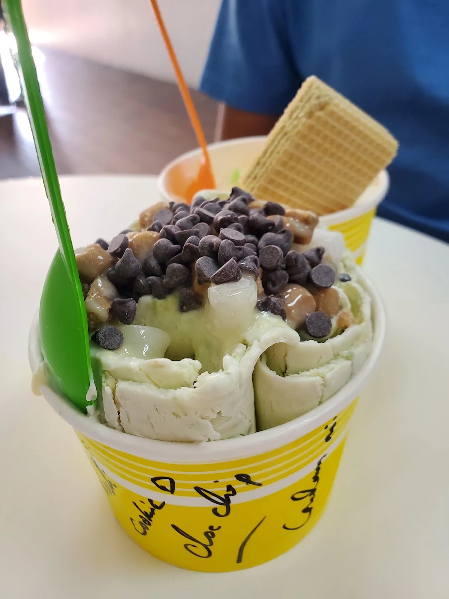 Avocado Rolled Ice Cream