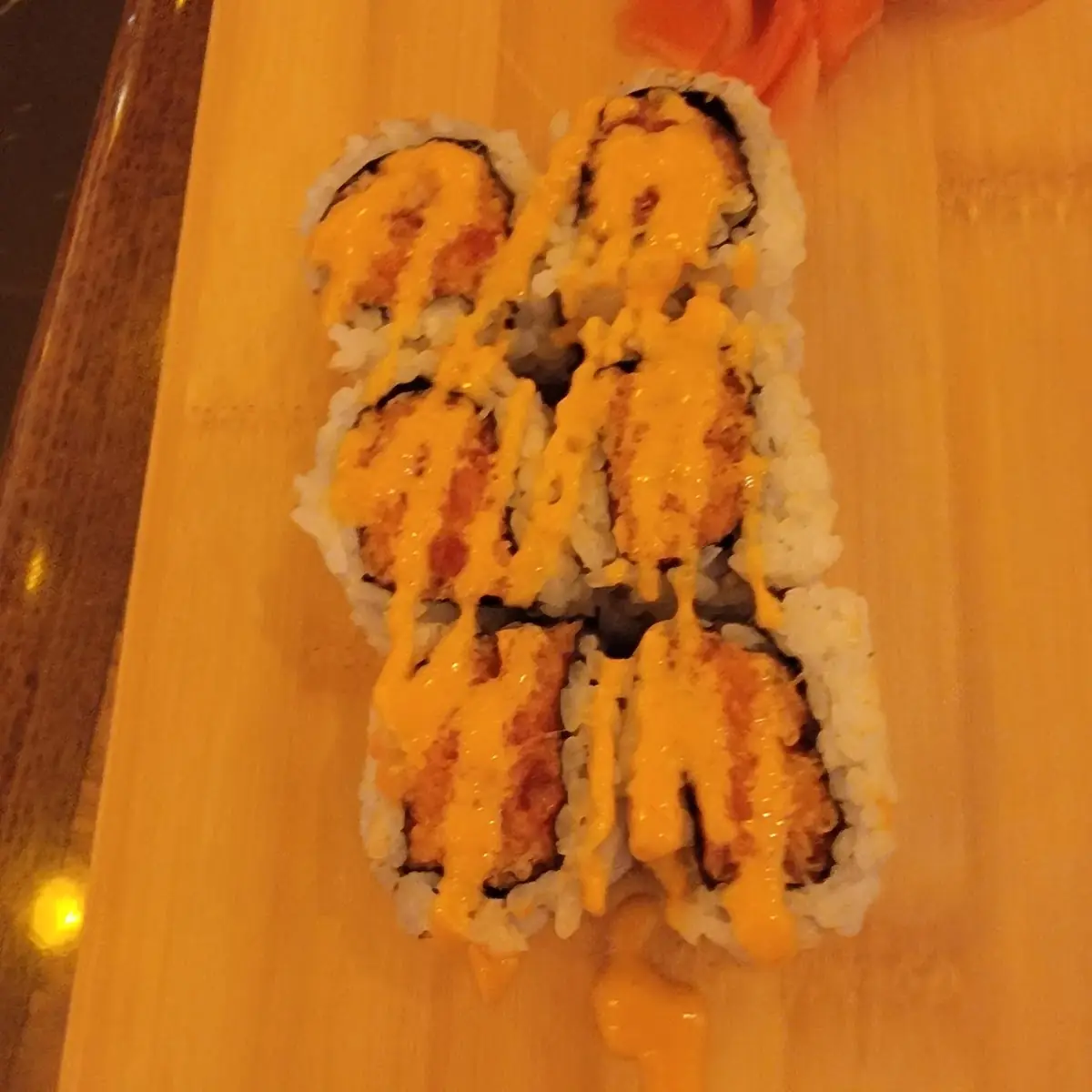 Spicy Tuna Roll with Wasabi