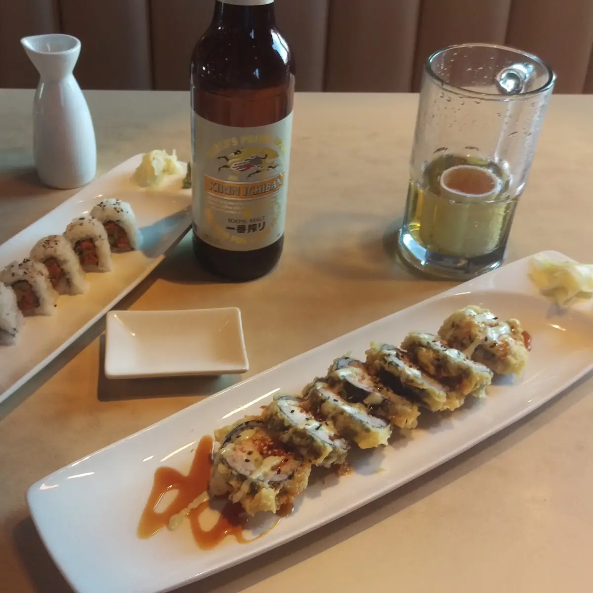 Spicy Tuna Roll and Las Vegas Roll