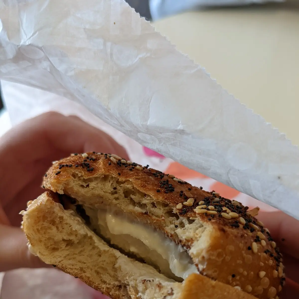 Everything Bagel with Cream Cheese