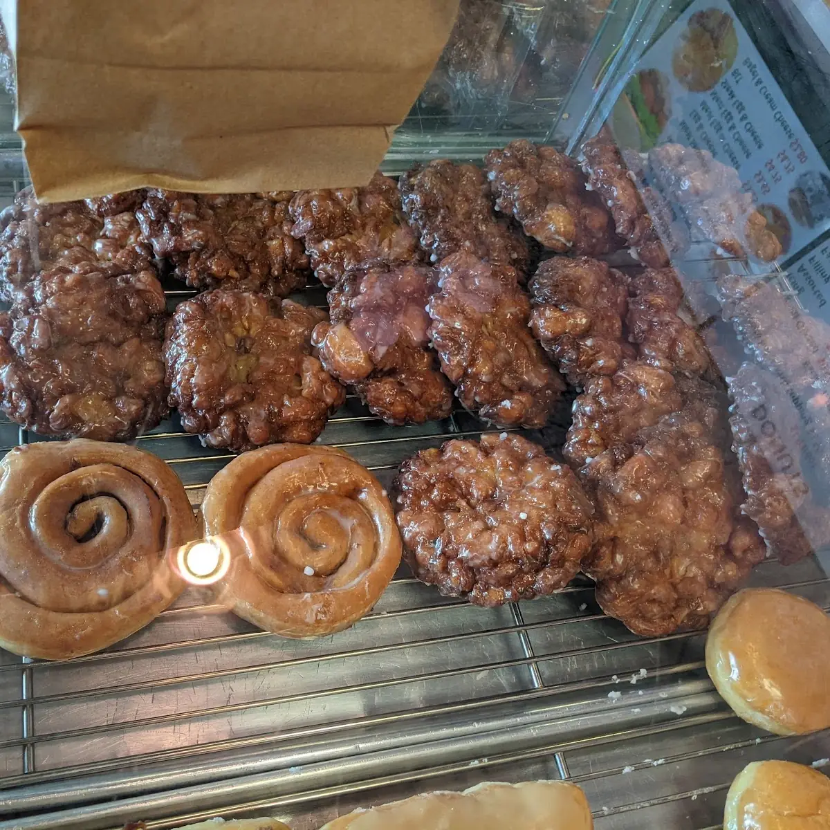 Apple Fritters & Cinnamon Rolls