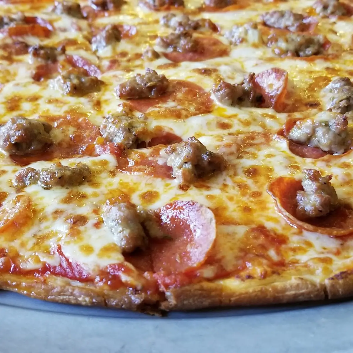 Pepperoni and Sausage Pizza