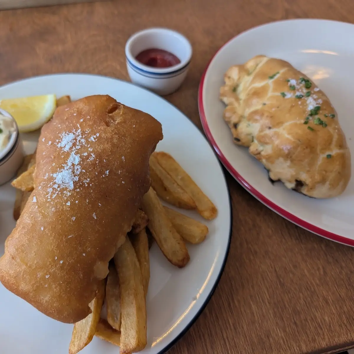 Golden Battered Fish and Chips