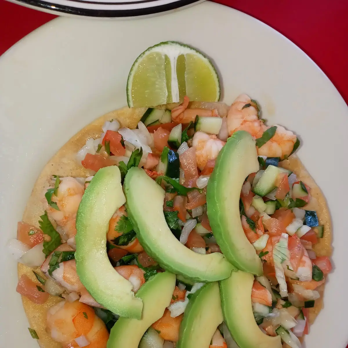 Shrimp Ceviche Tostada