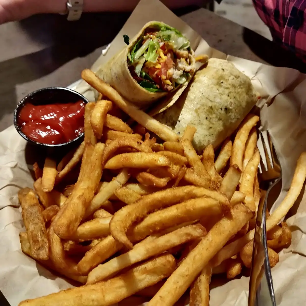 Stingin' Honey Garlic Chicken Wrap
