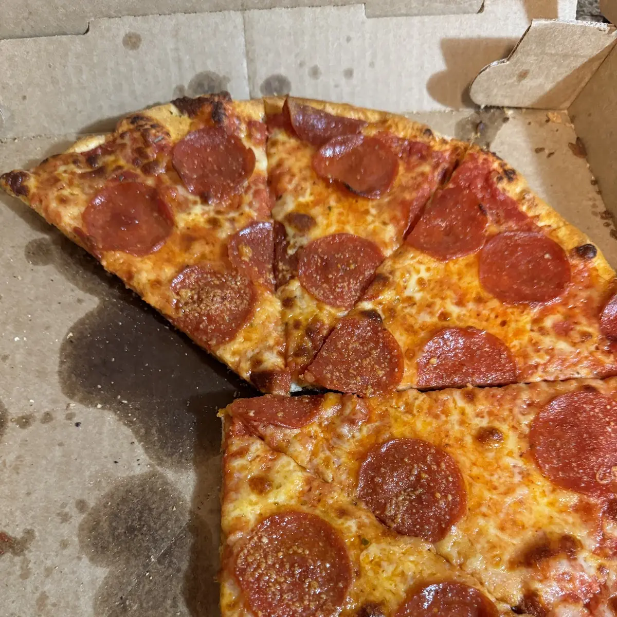 Half Cheese Half Pepperoni Pizza
