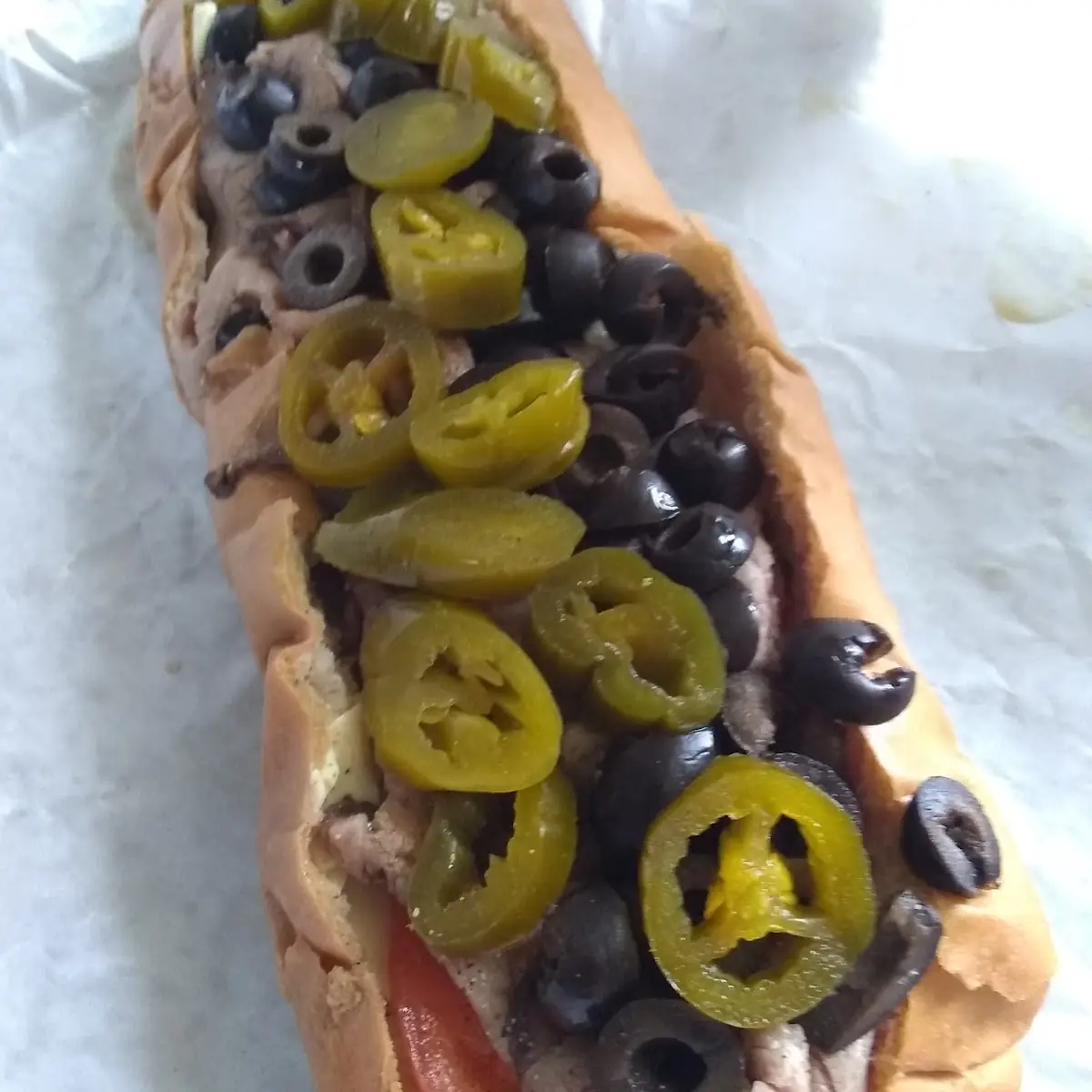 Roast Beef Deluxe with Added Jalapenos