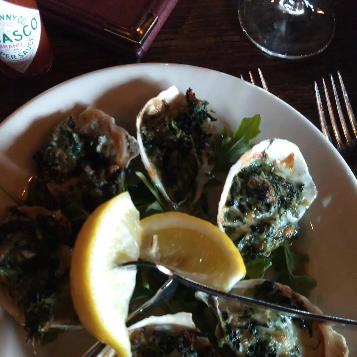Oysters Rockefeller