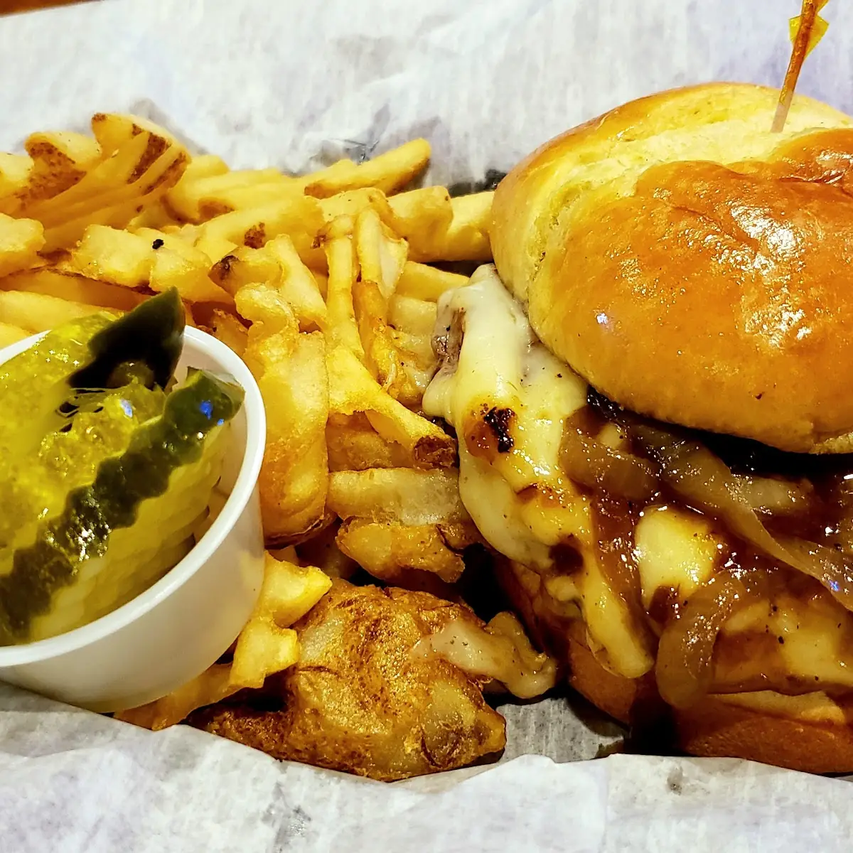 French Onion Burger