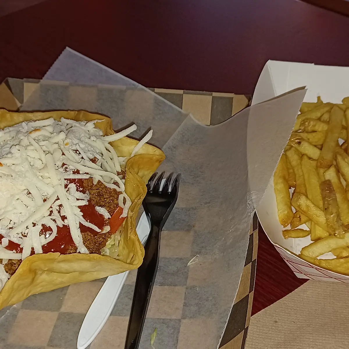 Taco Salad Small Fresh Cut Fries