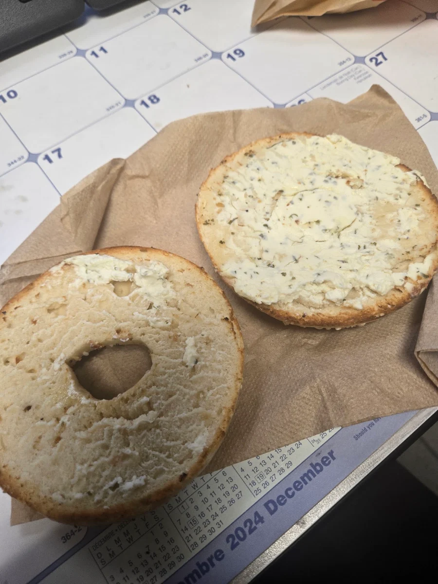Everything Bagel with Cream Cheese, Tim Hortons