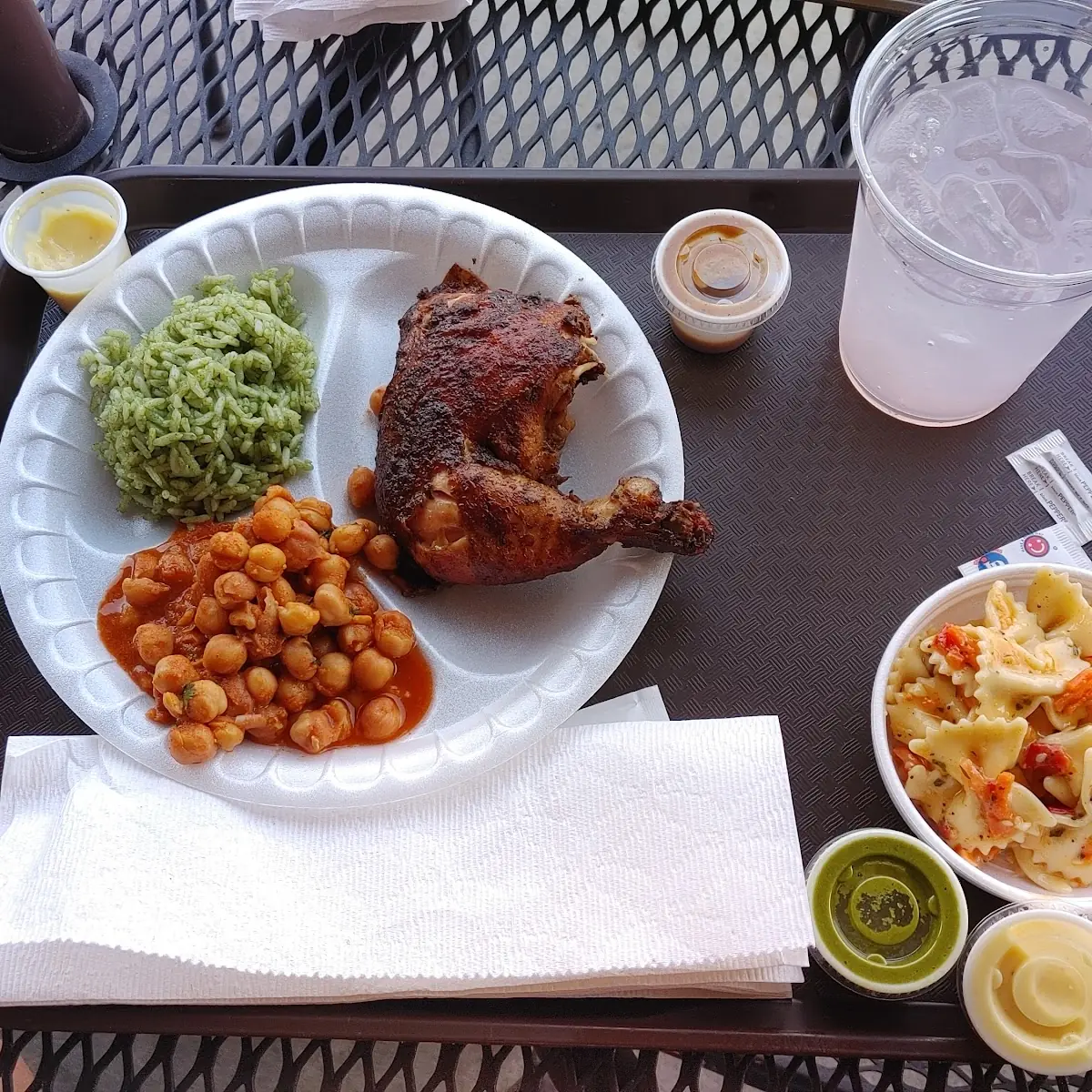 Peruvian Chicken with Chickpeas and Cilantro Rice