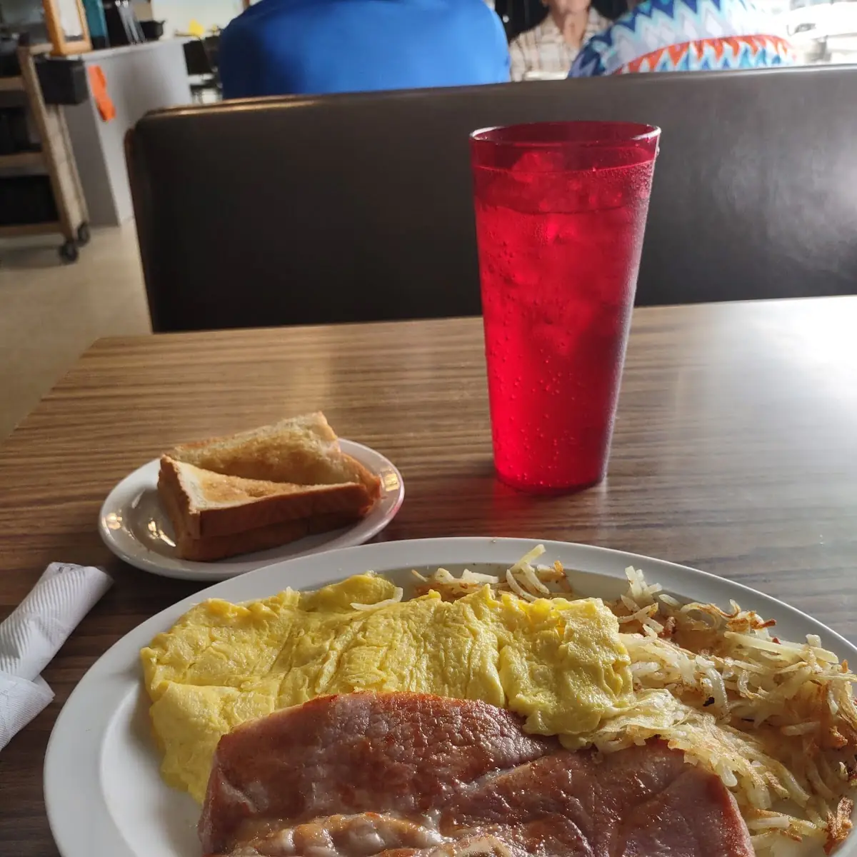 Scrambled Eggs and Country Ham