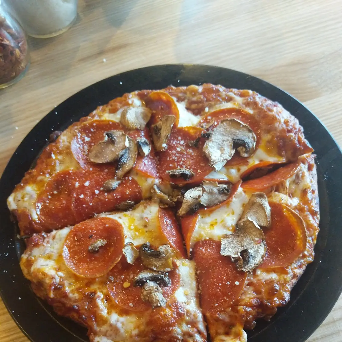 Personal Pepperoni and Mushroom Pizza