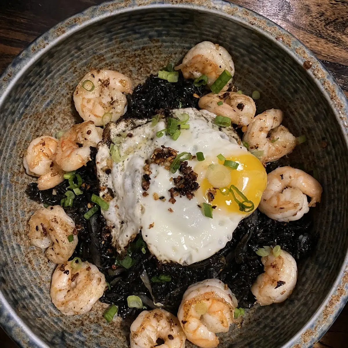 Squid Ink Fried Rice