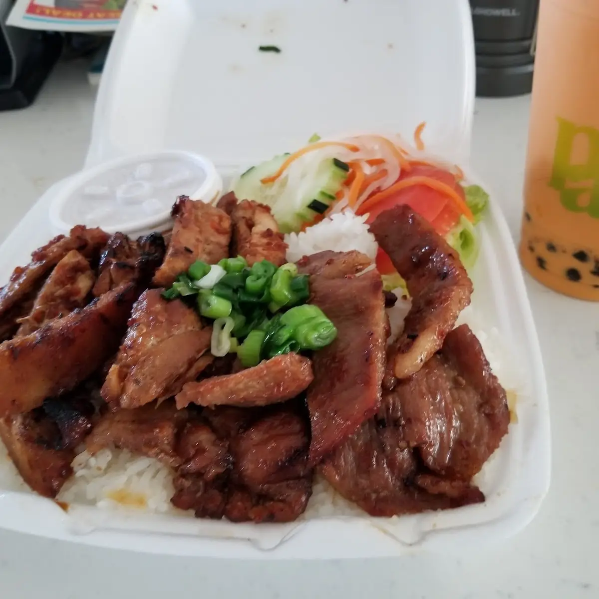 Charbroiled Pork & Egg Roll